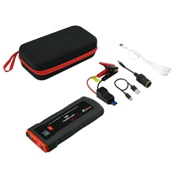 Compass Powerbank s funkciou Smart Jump Starter, 16 000 mAh, 2000A 07165