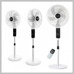   ADLER stojací ventilátor LCD displej diaľkové ovládanie 134 cm AD7328