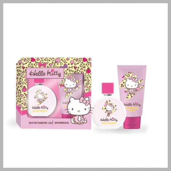 Hello Kitty Leopard parfum a sprchový gél HKG004