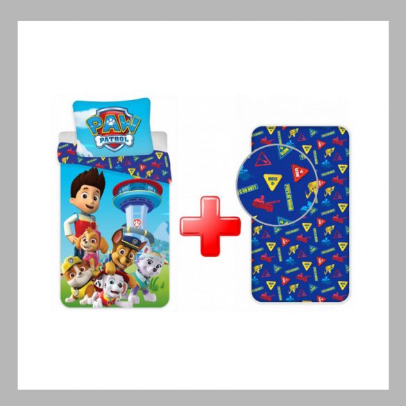 Paw Patrol obliečky a napínacia plachta set JVL0071