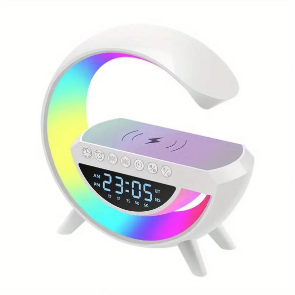 RGB LED bezdrôtové nabíjacie bluetooth hodiny KP-3401