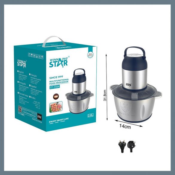 Winning Star multifunkčný kuchynský robot s mlynčekom na mäso 250 W, 2 L ST-5564