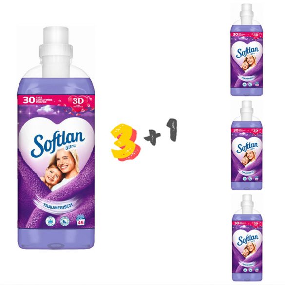 SOFTLAN Ultra dream-fresh aviváž 1 liter 45 praní 3+1 Výpredaj! ZT-8926013A