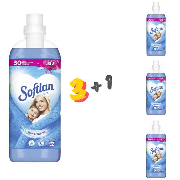 SOFTLAN Ultra windfresh aviváž 1 liter 45 praní 3+1 Výpredaj! ZT-8927314A