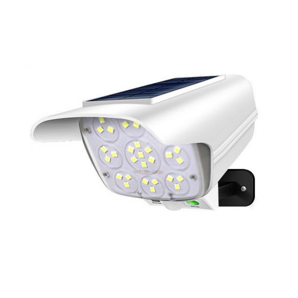 LED lampa v tvare solárne napájanej falošné kamery detekujúce pohyb CL877B holm3507