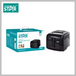   WINNING STAR ST-9200 elektrická fritéza s odnímateľnou nádržou na olej, 3 litre, 1500W